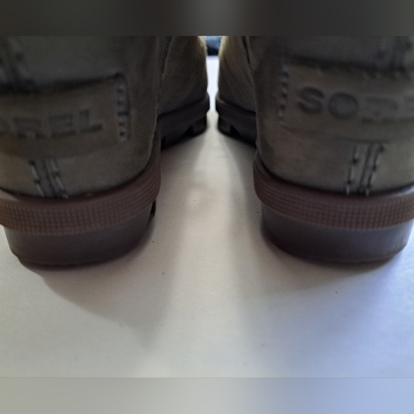 COPY - Sale Sorel Joan Of Arctic Olive Green Wedge Bootie Size 7 - Picture 4 of 9